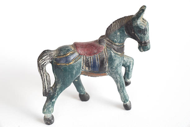 istock Wooden horse figure. 500909326
