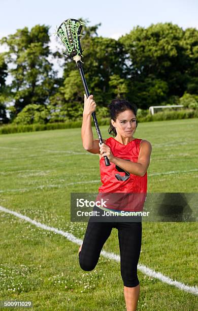 Mädchen Spielt Lacrosse Stockfoto und mehr Bilder von Lacrosse - Lacrosse, Universität, Weiblicher Teenager