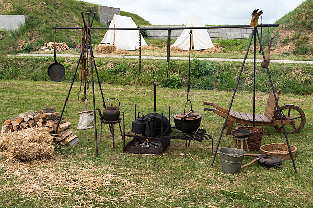 istock old equipment for cooking on  camping 500922169