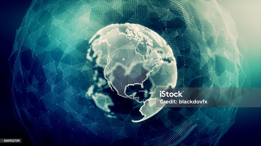 Digitální svět - Bez autorských poplatků Počítačová síť Stock fotka Digitální svět - Bez autorských poplatků Počítačová síť Stock fotka