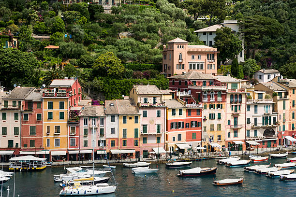 Boats in Portofino, Italy.