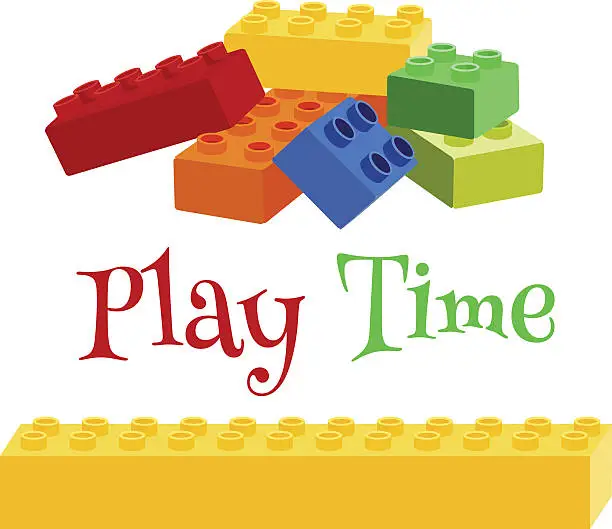 Vector illustration of Play time