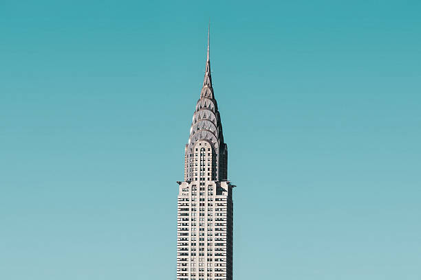 edificio chrysler en la ciudad de nueva york - edificio chrysler fotografías e imágenes de stock