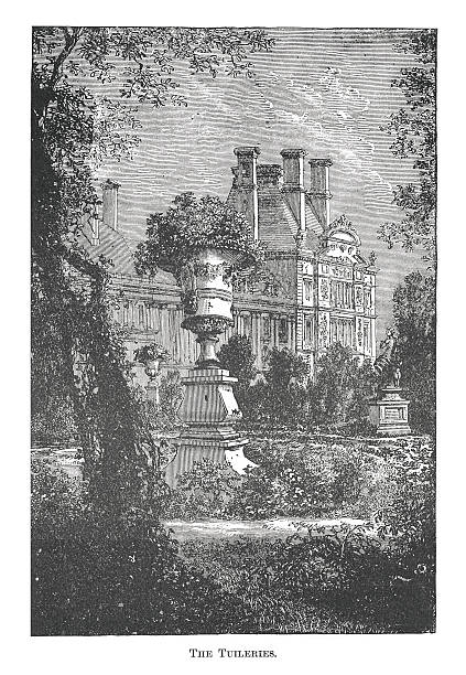 istock The Tuileries palace in Paris, France (antique engraving) 500924411