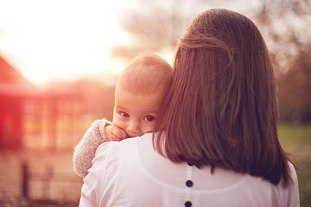 Mother and a baby