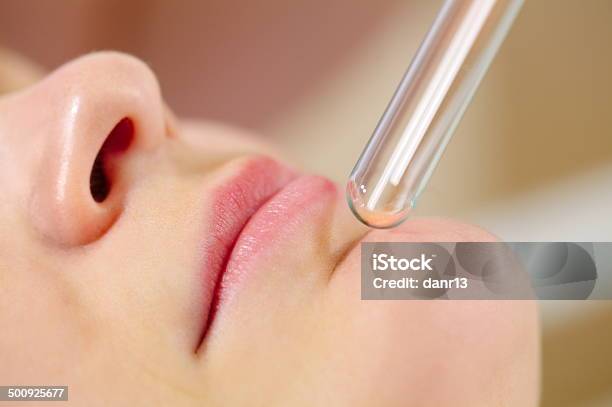 Laser Impact On Problem Skin Areas Stock Photo - Download Image Now - Adult, Alternative Therapy, Anti Aging