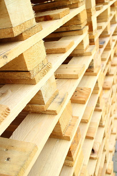 istock Wood pallet in factory 500926164