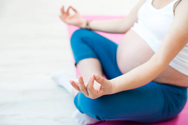 istock Prenatal yoga 500926613