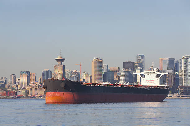 istock Anchored Freighter, Burrard Inlet, Vancouver 500927555