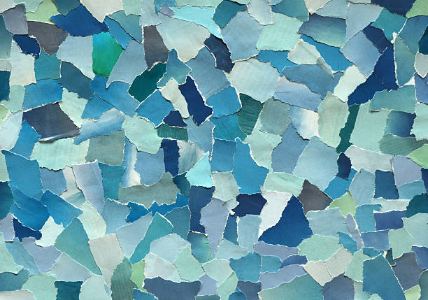 istock Sky blue texture of torn paper 500928013