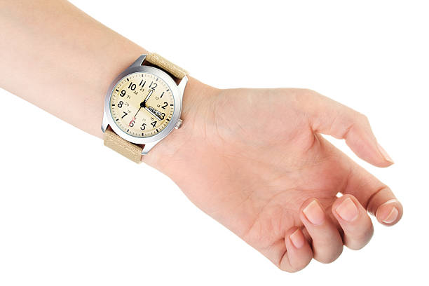 istock Wristwatch on woman hand 500928119