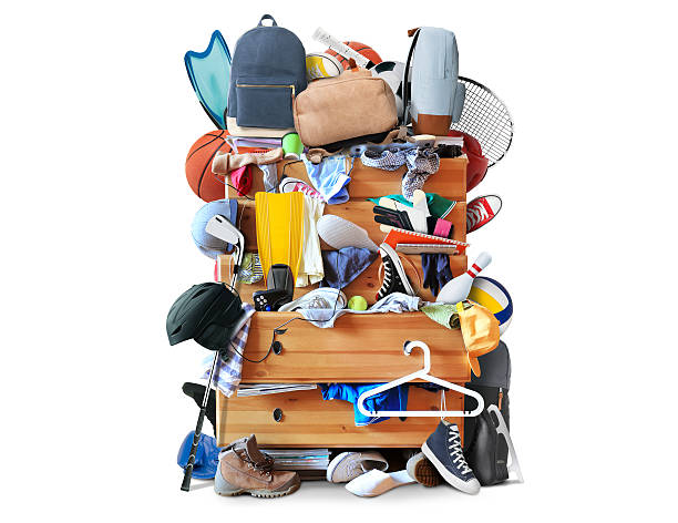 istock Mess, dresser with scattered clothes 500928382