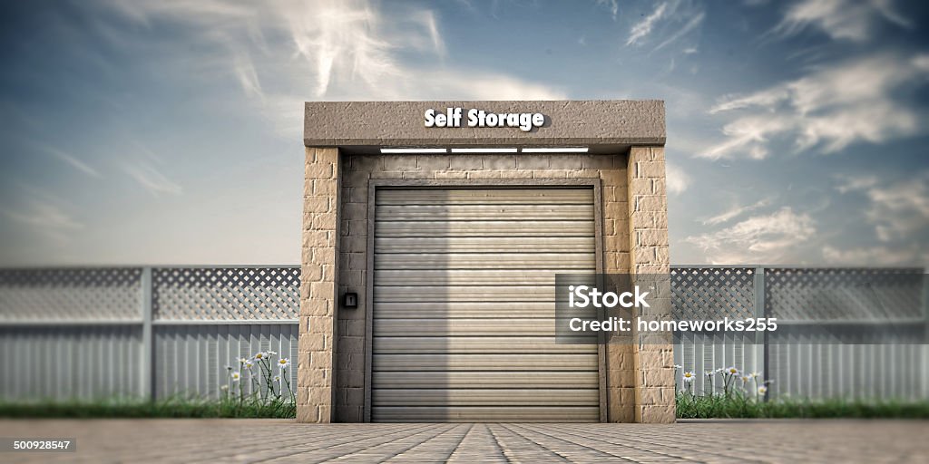 self storage illustration of a self storage unit Self Storage Stock Photo
