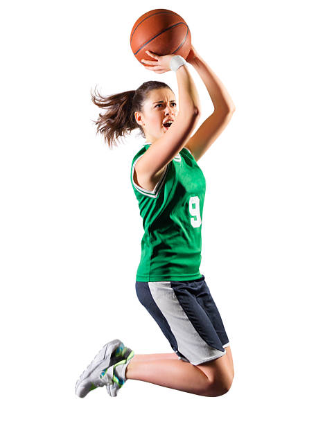 istock Young girl basketball player 500930434