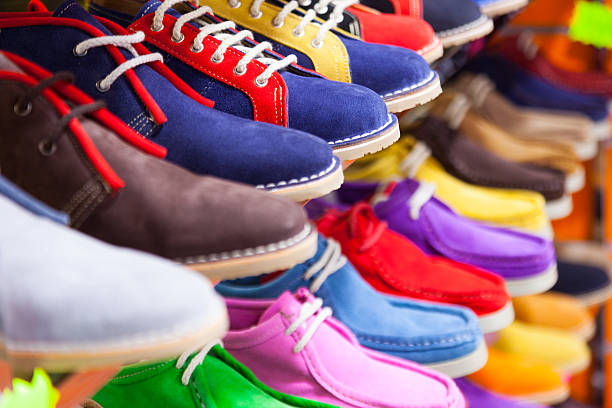 istock lots of sport shoes 500942901