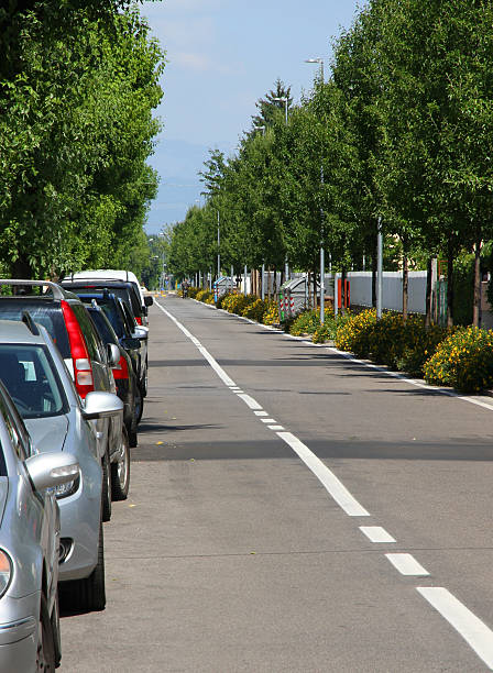 istock asphalt road with white line 500943889