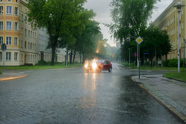 istock Urban traffic during heavy rain 500945297