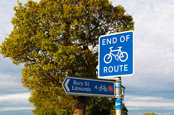 istock End of cycle route & direction for Bury St Edmunds 500947745