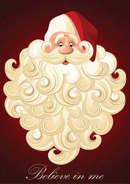 Vector illustration of Happy Santa Claus