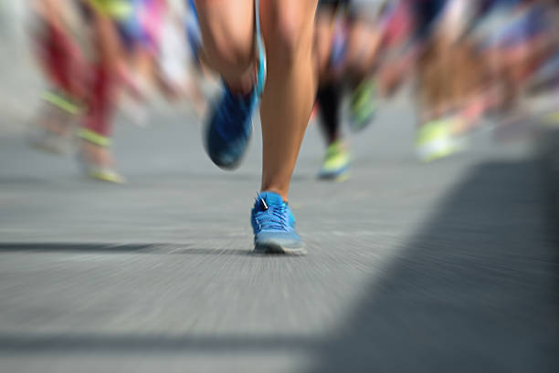 istock Marathon runners in the race,abstract 500958214