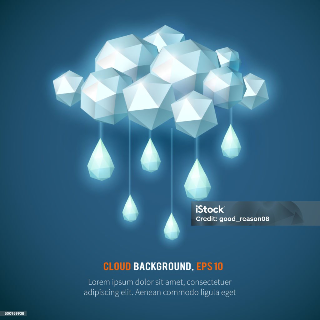 Cloud Geometry Abstract Abstract Background With Geometrical Clouds Stock Illustration ...