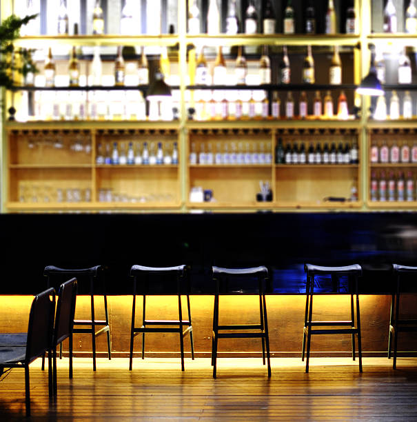 istock Dark brown top of bar 500960674