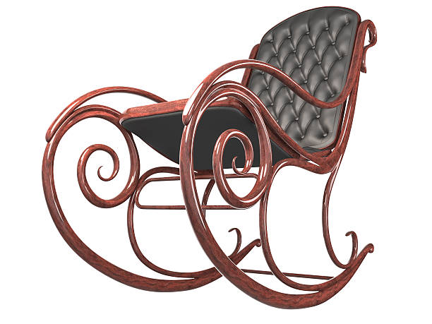 istock Rocking chair with leather back and seat. 500960978