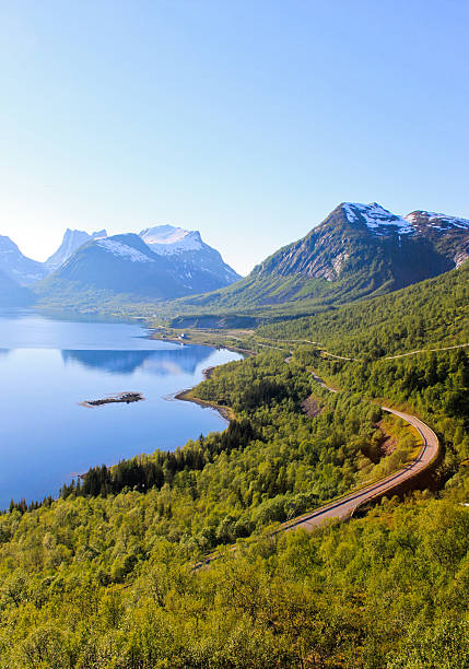 istock Summer in Senja in Norway, bird-eye view 500962592