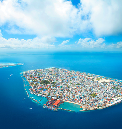 Macho isla en las Maldivas photo