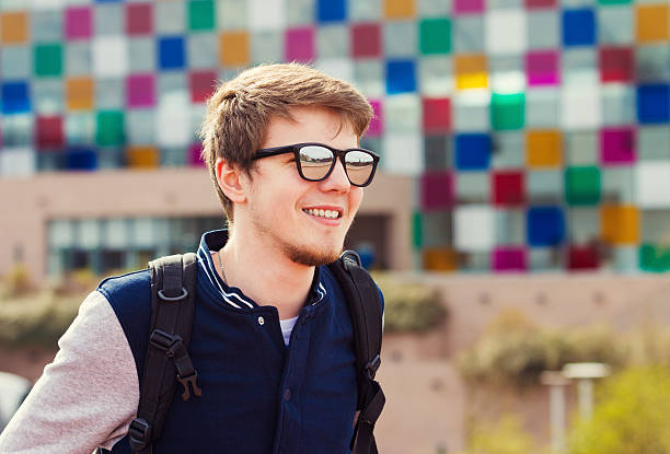 istock Smiling young student relaxing.University.Smiling young student 500963478
