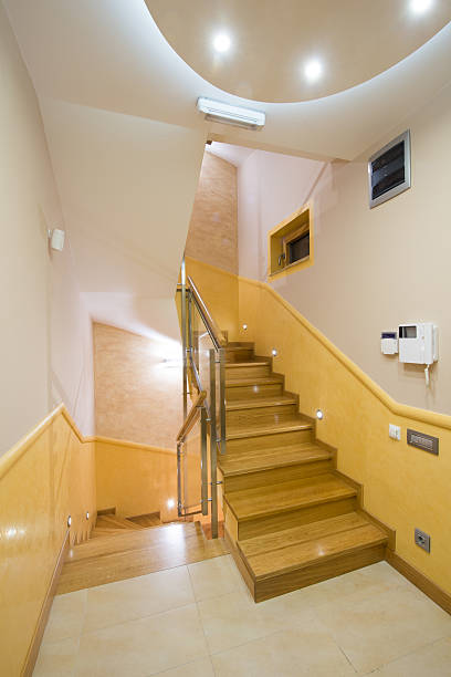 istock Stairs in luxury apartment 500989834