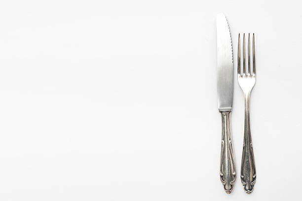 istock knife and fork, beautiful old silver cutlery 500990930