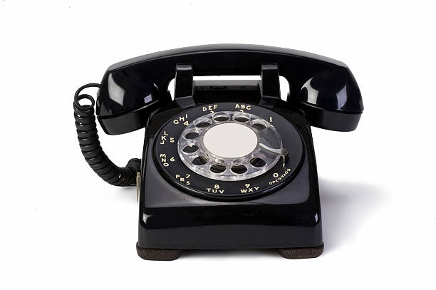 Old Style Telephone. Old rotary style telephone. bakelite stock pictures, royalty-free photos & images