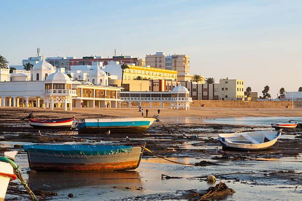 istock Boats at Caleta beach in  Cadiz, Spain 500993602