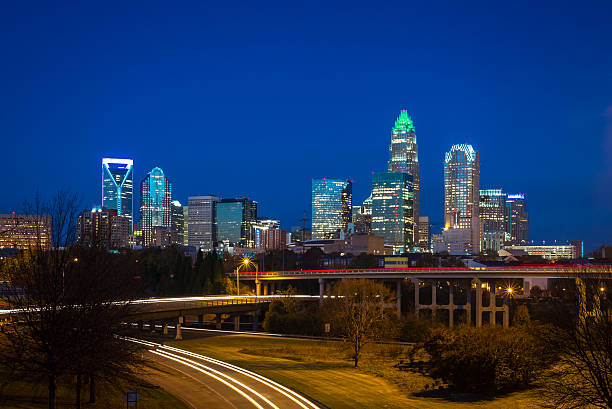 Evening Rush Hour Commute In Charlotte, North Carolina 4 stock photo