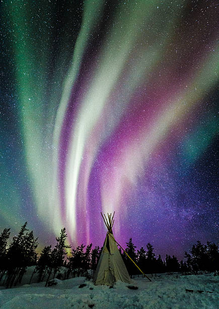 istock Northern lights and the Milky Way 500997208