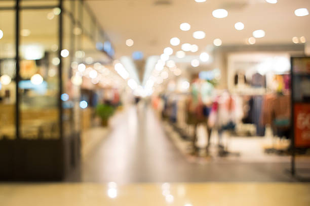 istock Normal angle department store background blur with bokeh. 501000668