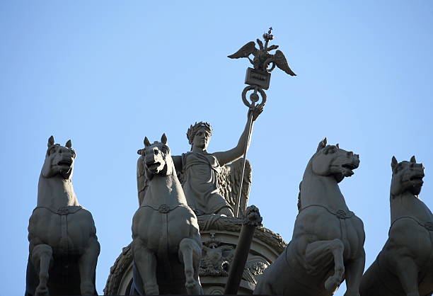 istock goddess Nike on the triumphal chariot 501004114