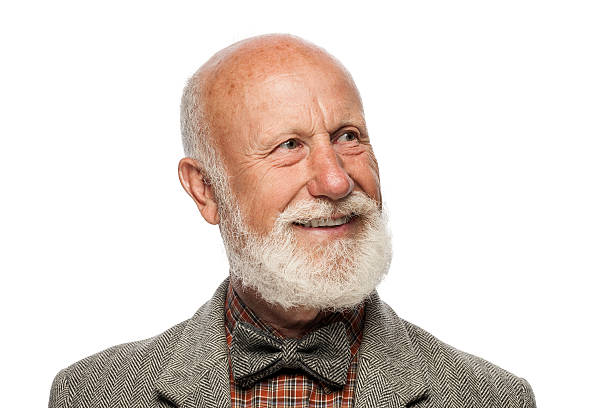 istock Old man with a big beard and a smile 501025007