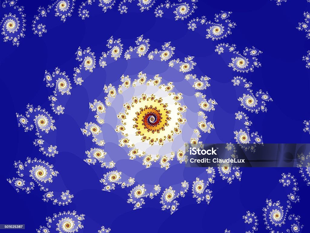 Abstract fractal structure An abstract mathematical fractal structure resembling natural patterns Abstract Stock Photo