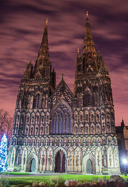 istock Lichfield cathedral at Christmas 501026195