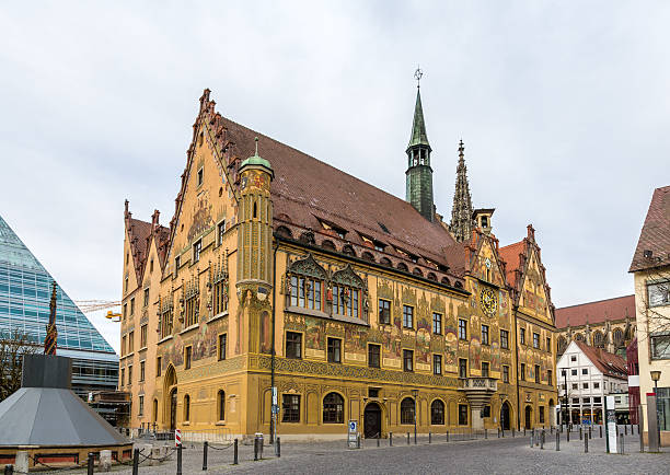 Ulm town hall (Rathaus) - Germany, Baden-Wurttemberg Ulm town hall (Rathaus) - Germany, Baden-Wurttemberg ulm germany stock pictures, royalty-free photos & images