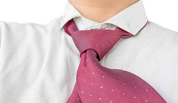 istock dress shirt with red tie 501027479