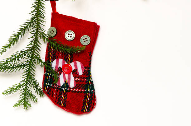 istock Red Christmas Stocking A Holiday Ornament 501027932
