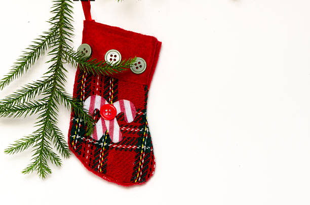 istock Red Christmas Stocking A Holiday Ornament 501028128