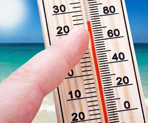 istock Thermometer in hand shows the intense heat 501030175