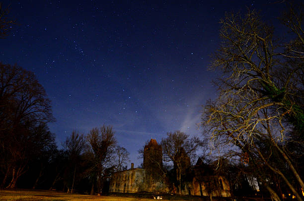 istock castle park with stars in night 501030596