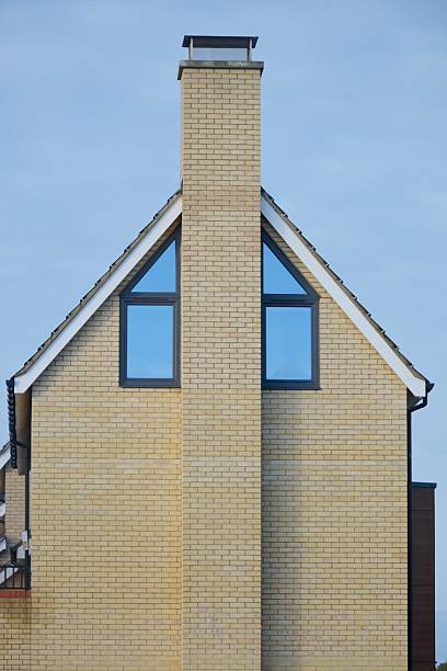 istock Side of Modern House and Chimney 501030980