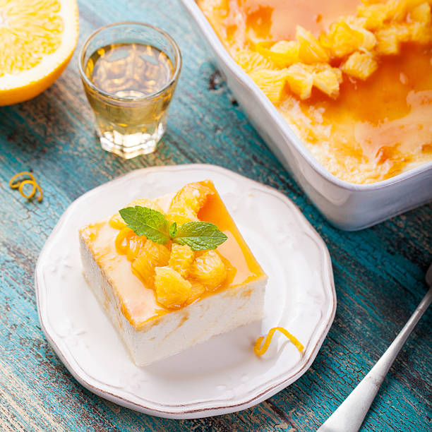 istock Cheesecake, cottage cheese pudding, marmalade 501031088