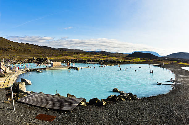 istock Jardbodin natural baths with geothermal spring near lake Myvatn 501031254